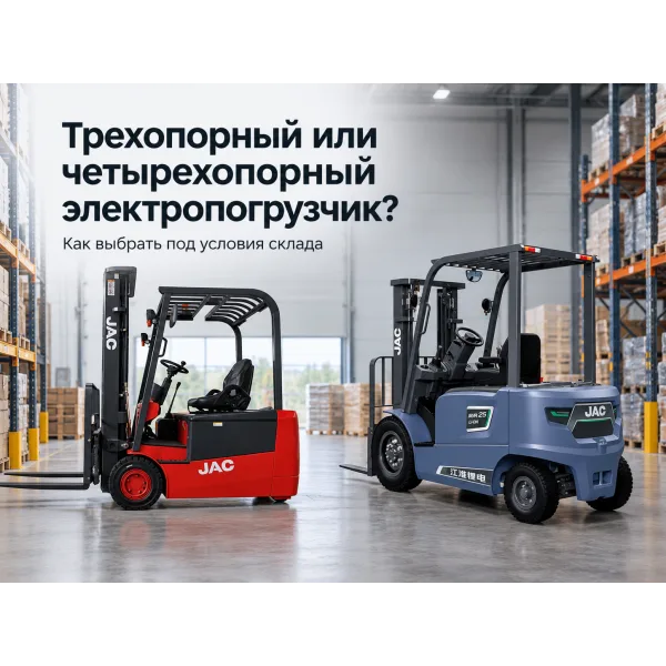 Трехопорный или четырехопорный электропогрузчик: какой выбрать?