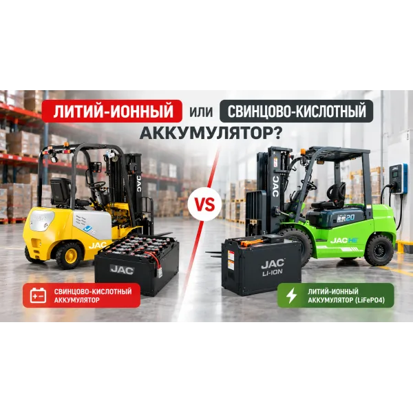 Литий-ионный или свинцово-кислотный аккумулятор: какой выбрать для вилочного погрузчика?
